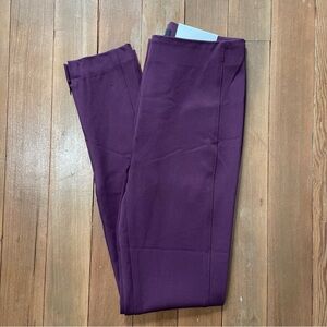 Ann Taylor Audrey skinny dress pants wine 0